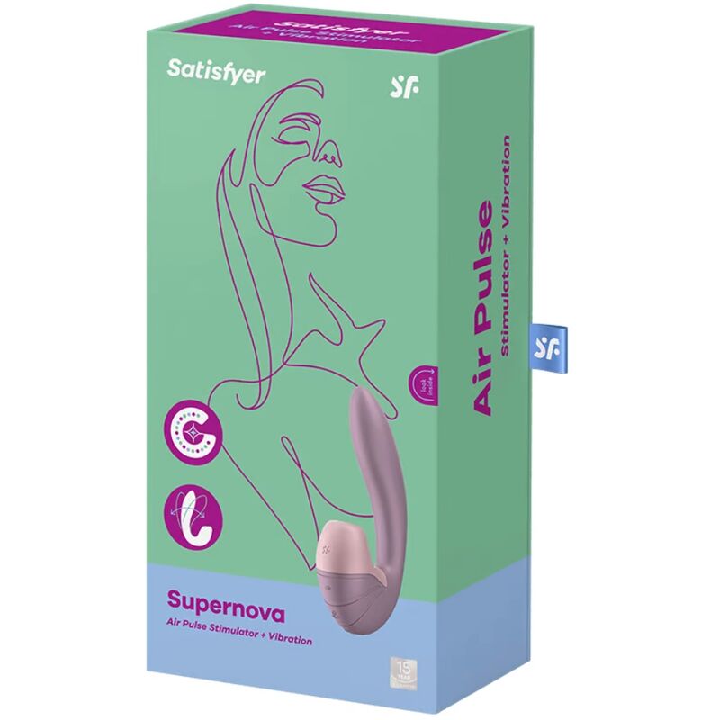 SATISFYER - STIMOLATOR E VIBRAZIONE SUPERNOVA ROSA