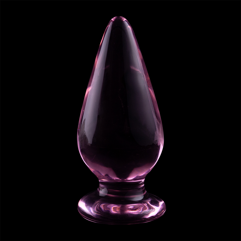 NEBULA SERIES BY IBIZA - MODELLO 4 PLUG ANALE VETRO BOROSILICATO ROSA 11 CM -O- 5 CM