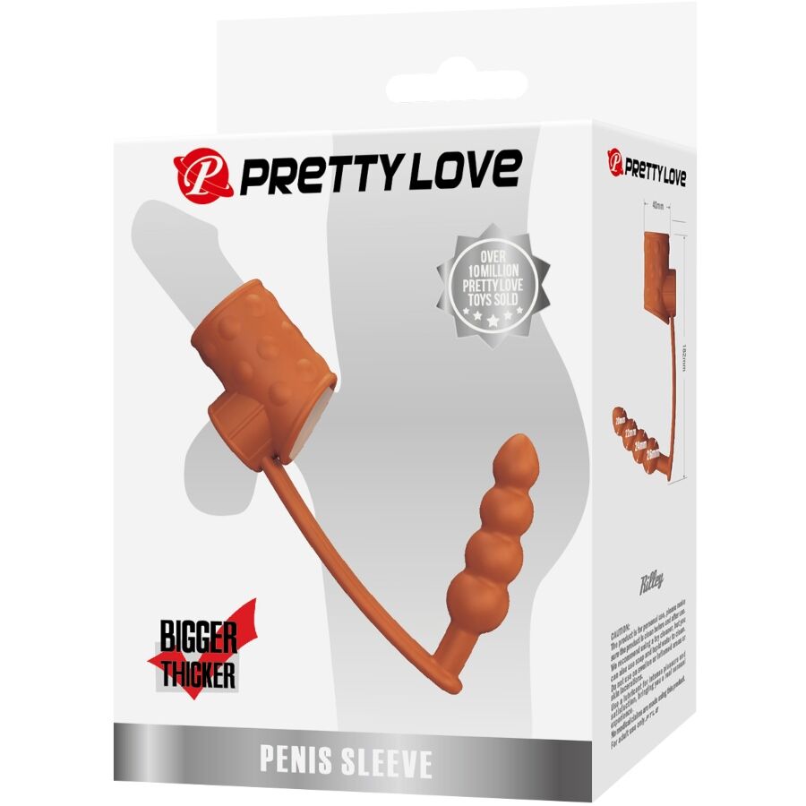 PRETTY LOVE - GUAINA PER PENE CON TAPPO ANALE NATURALE