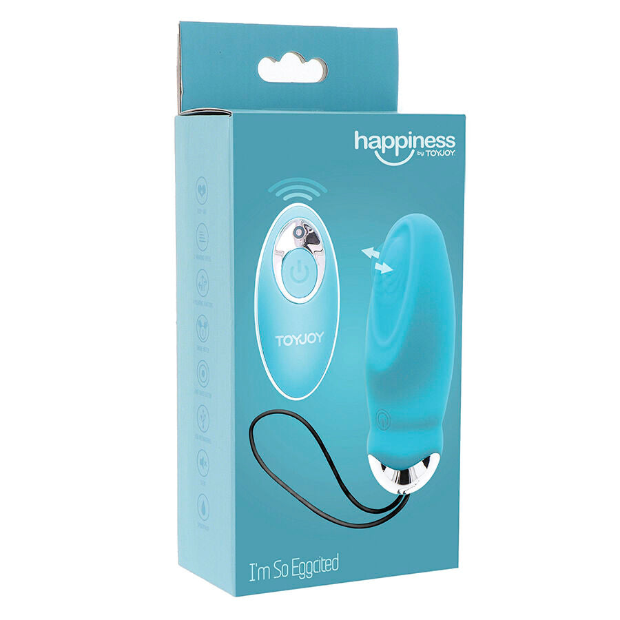 TOYJOY - VIBRATORE HAPPINESS SONO COSÌ EGGCITED CON TELECOMANDO BLU