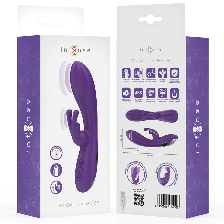 INTENSE - VIBRATORE RANDALL RABBIT 10 VIBRAZIONI VIOLA