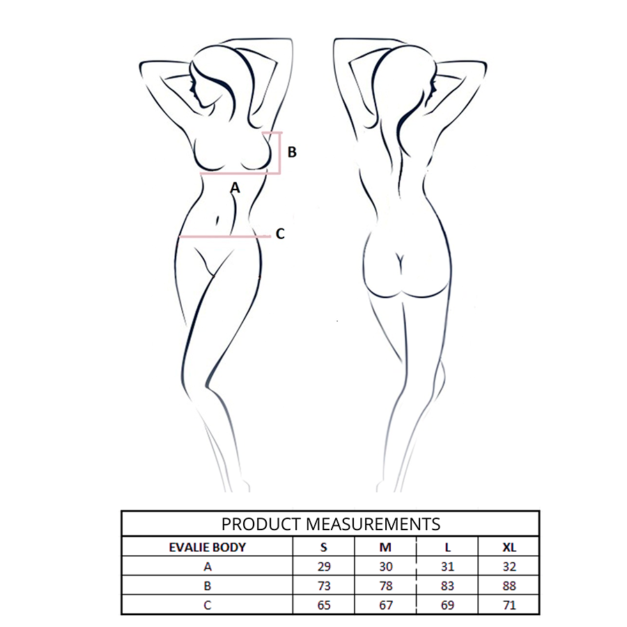 PASSION - EVALIE BODY NERO L/XL