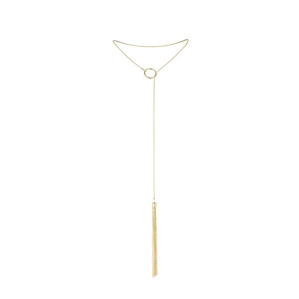 BIJOUX INDISCRETS - COLLANA MAGNIFIQUE IN METALLO CON FRANGE DORATE