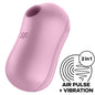 SATISFYER - STIMOLATORE E VIBRATORE D'ARIA PER ZUCCHERO COTONE LILLA