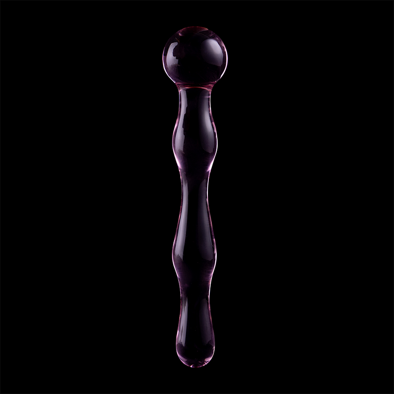 NEBULA SERIES BY IBIZA - MODELLO 13 DILDO IN VETRO BOROSILICATO ROSA 18 CM -O- 3.5 CM