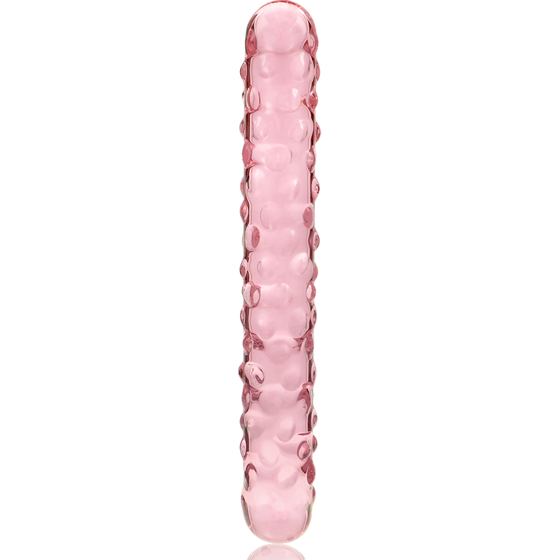 NEBULA SERIES BY IBIZA - MODELLO 15 DILDO IN VETRO BOROSILICATO ROSA 18.5 CM -O- 3 CM