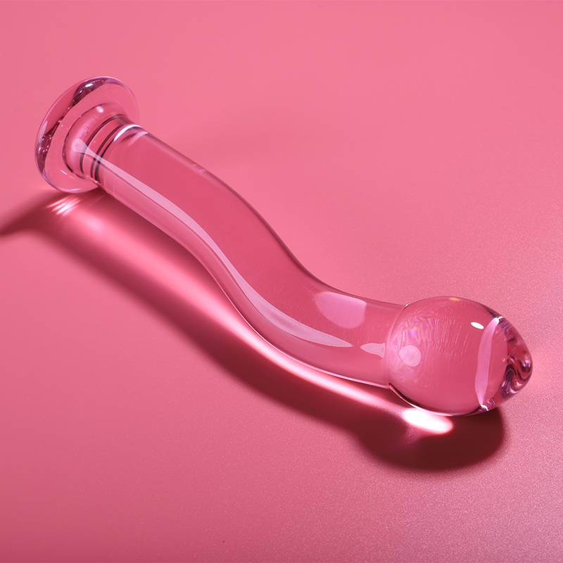 NEBULA SERIES BY IBIZA - MODELLO 18 DILDO IN VETRO BOROSILICATO ROSA 18.5 CM -O- 3.5 CM