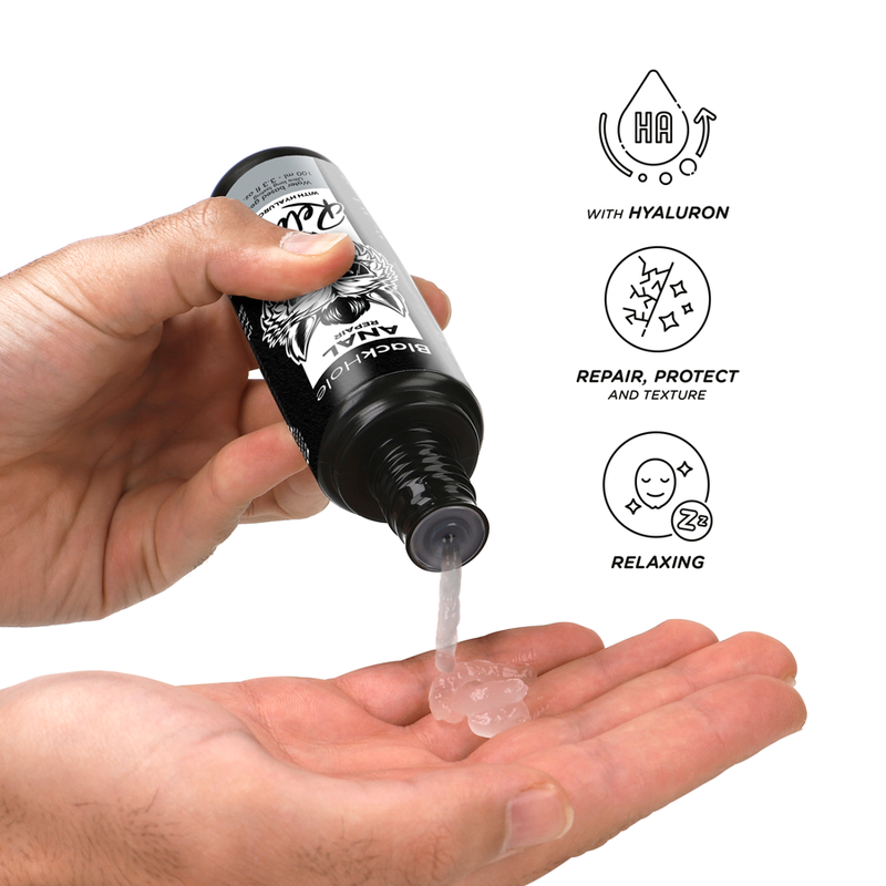 BLACK HOLE - RIPARATORE ANALE A BASE D'ACQUA RELAX CON IALURONICO 100 ML