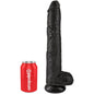 KING COCK - PENE REALISTICO CON SFERE 30.5 CM NERO