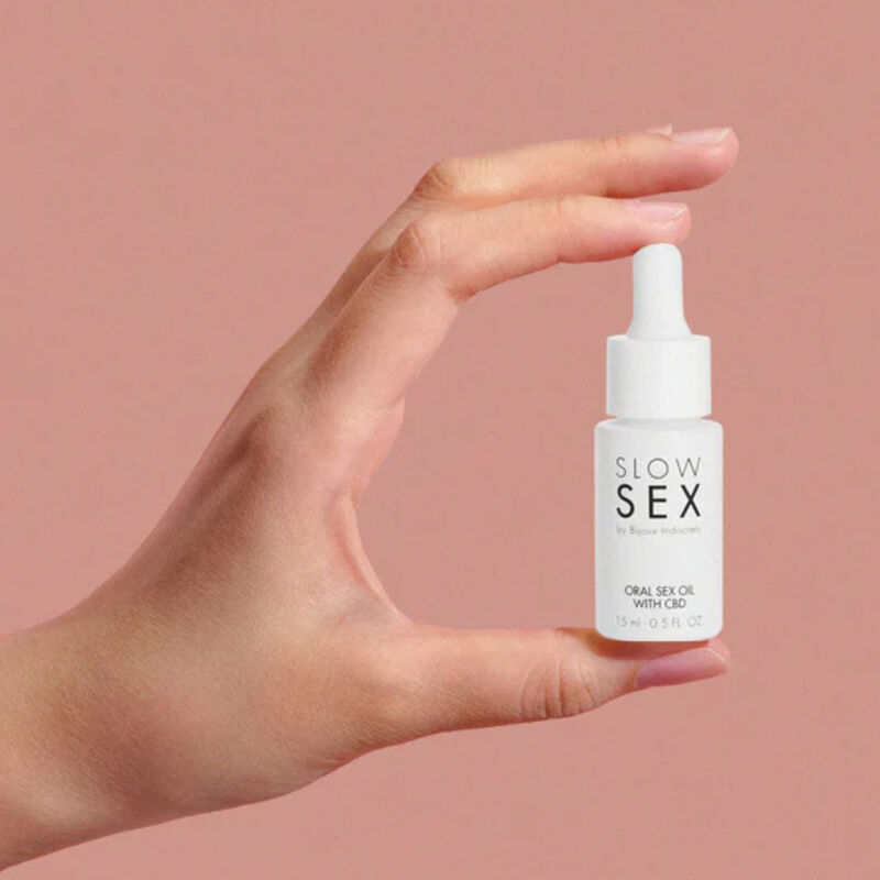 BIJOUX INDISCRETS - SLOW SEX OLIO PER SESSO ORALE CON CBD 15 ML