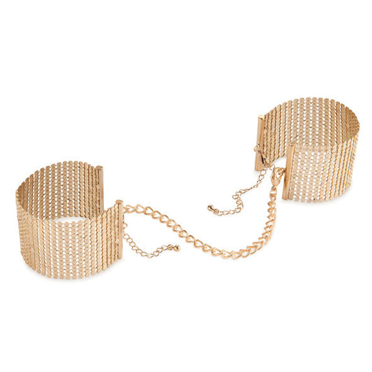 BIJOUX INDISCRETS - DÃSIR MÃTALLIQUE MANETTE IN RETE DI METALLO DORATO