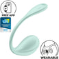 SATISFYER - STIMOLATORE PUNTO G PETALE LISCIO VERDE ACQUA APP GRATUITA