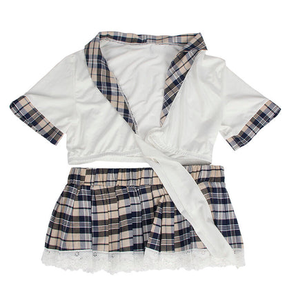 SUBBLIME - COSTUME SEXY DA SCUOLA TOP E GONNA L/XL