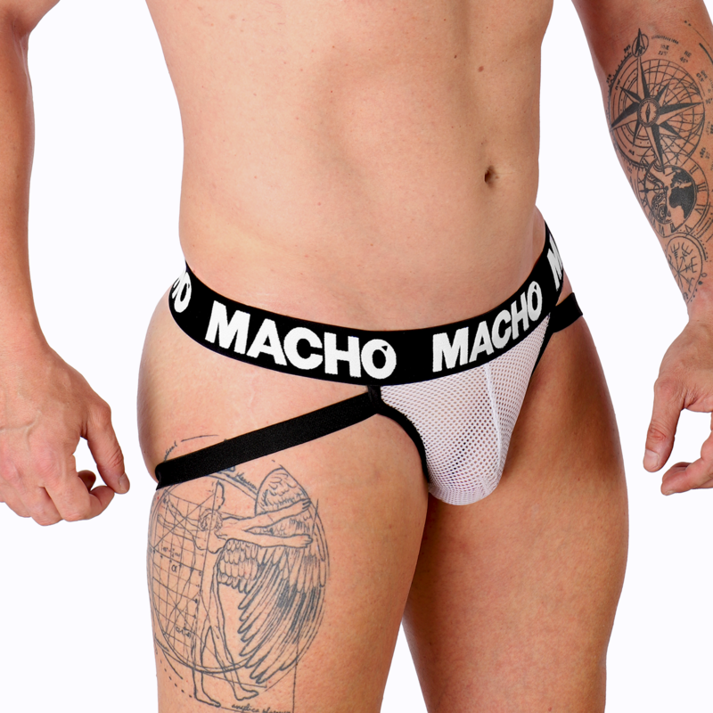 MACHO - MX26X1 JOCK GRID BIANCO M