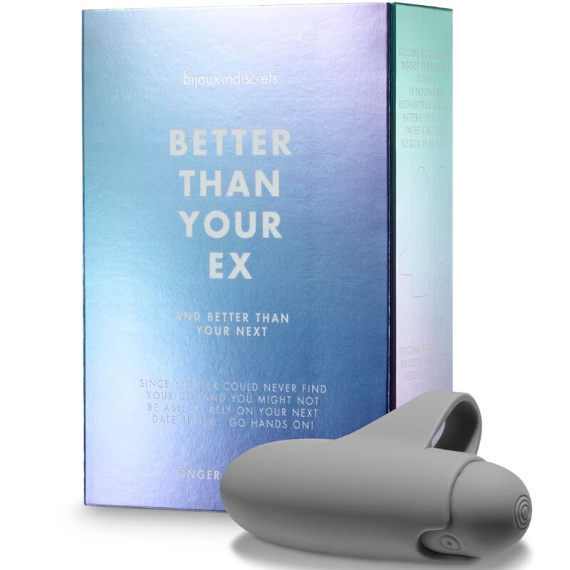 BIJOUX INDISCRETS - MEGLIO DEL TUO EX VIBRATORE BULLET 10 VIBRAZIONI GRIGIO