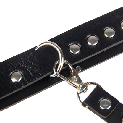 SUBBLIME - 953690 MANETTE CON CINTURA BONDAGE NERE TAGLIA UNICA