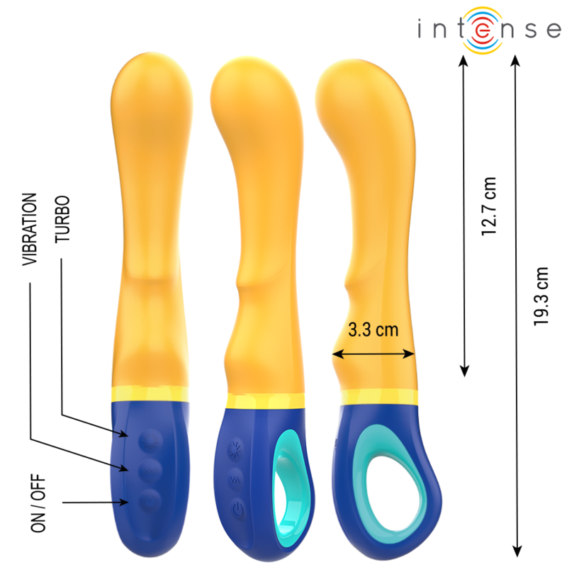 INTENSO - VIBRATORE PUNTO G SHAGGY GIALLO