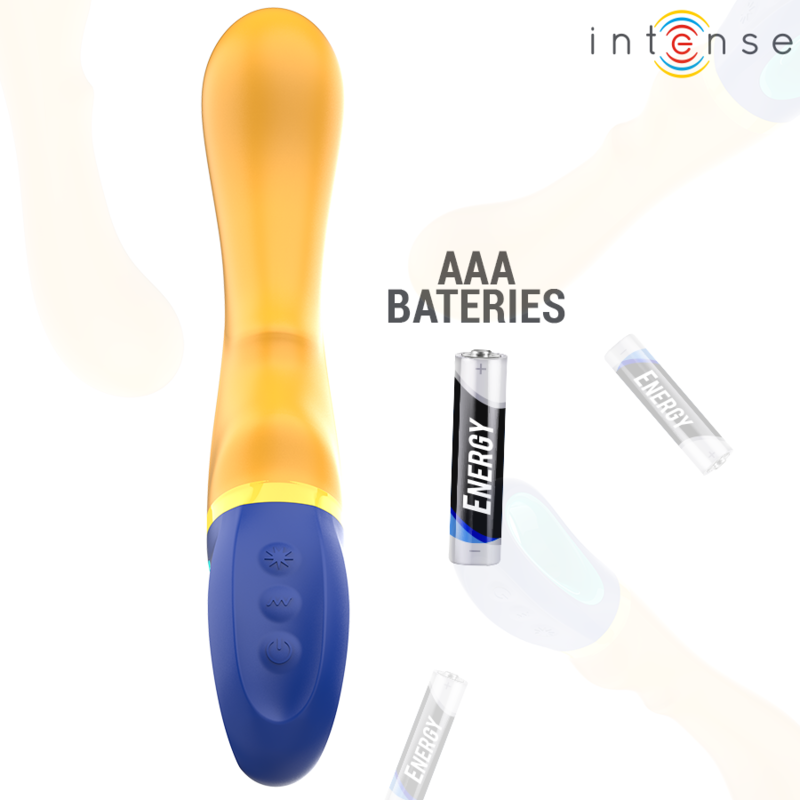 INTENSO - VIBRATORE PUNTO G SHAGGY GIALLO