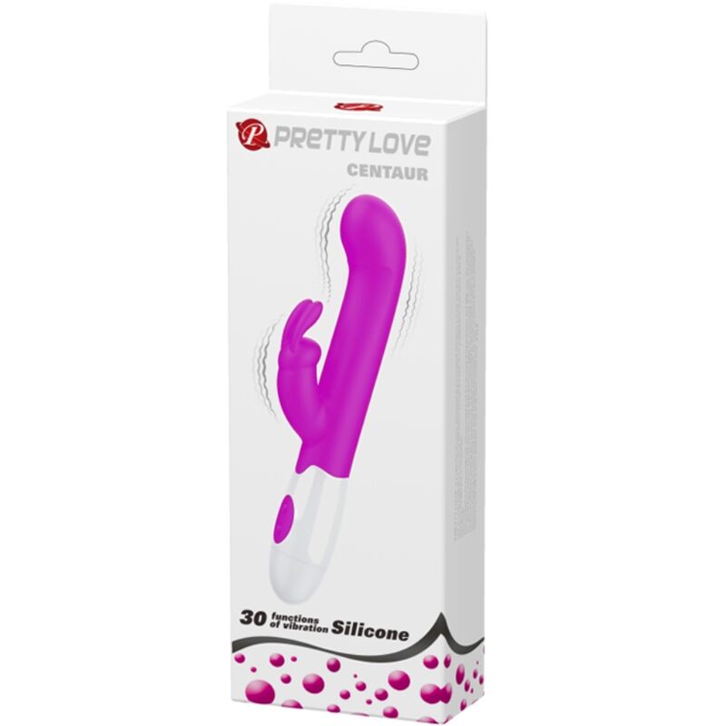 PRETTY LOVE - VIBRATORE CENTAUR CONIGLIO 30 MODALITÀ DI VIBRAZIONE VIOLA