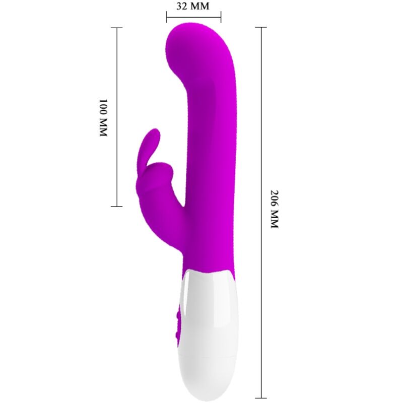 PRETTY LOVE - VIBRATORE CENTAUR CONIGLIO 30 MODALITÀ DI VIBRAZIONE VIOLA
