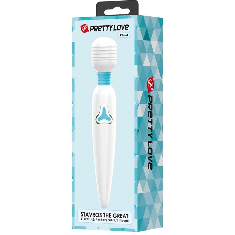 PRETTY LOVE - VIBRATORE CLOUD WAND 7 VIBRAZIONI BIANCO