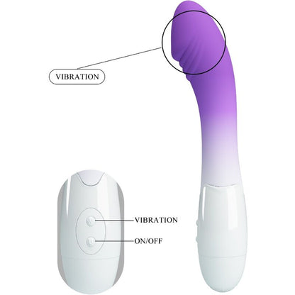 PRETTY LOVE - VIBRATORE ELEMENTAL G-SPOT 30 VIBRAZIONI VIOLA