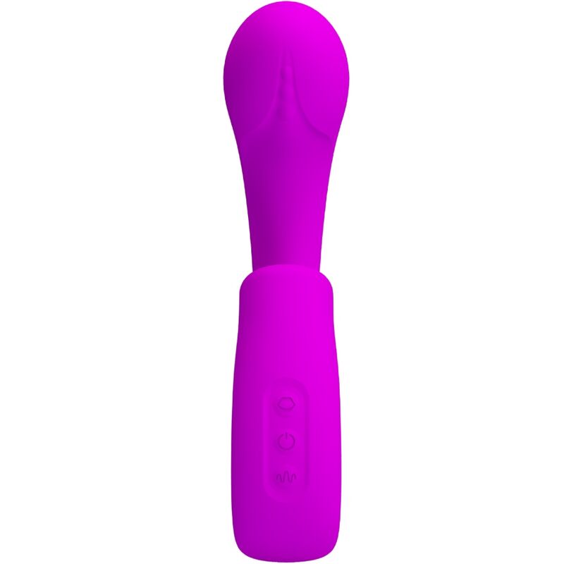 PRETTY LOVE - SIBEL SIBEL VIBRATORE PUNTO G + STIMOLATORE CLITORIDEO 10 VIBRAZIONI VIOLA