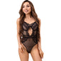 LIVCO CORSETTI FASHION - PAULA LC 20209 BODY CON DECORI IN PIZZO NERO L/XL