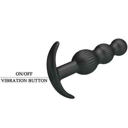 PRETTY LOVE - SIDNEY VIBRATORE ANALE 10 VIBRAZIONI NERO