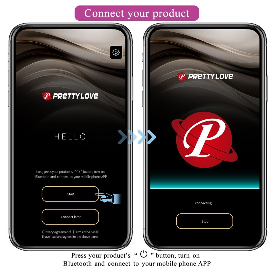 PRETTY LOVE - VIBRATORE CONTROLLATO DA APP LEVIATHAN VIOLA