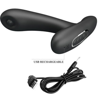 PRETTY LOVE - REMINGTON MASSAGGIATORE VIBRANTE ANALE E VAGINALE NERO