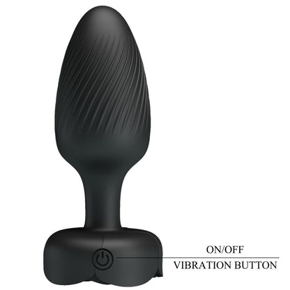 PRETTY LOVE - VARIAN PLUG ANALE CON LUCE LED NERO 10,8 CM