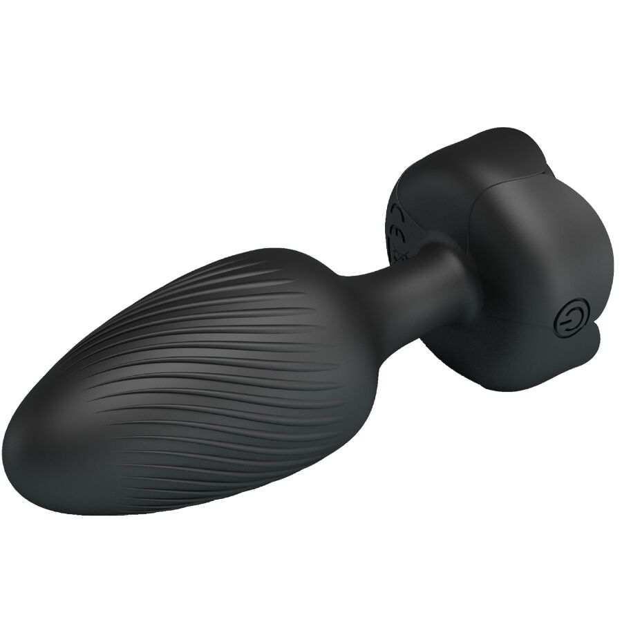 PRETTY LOVE - OSBORN PLUG ANALE CON LUCE LED NERO 9,8 CM