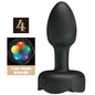 PRETTY LOVE - PLUG ANALE OLMAN CON LUCE LED NERO 8,8 CM
