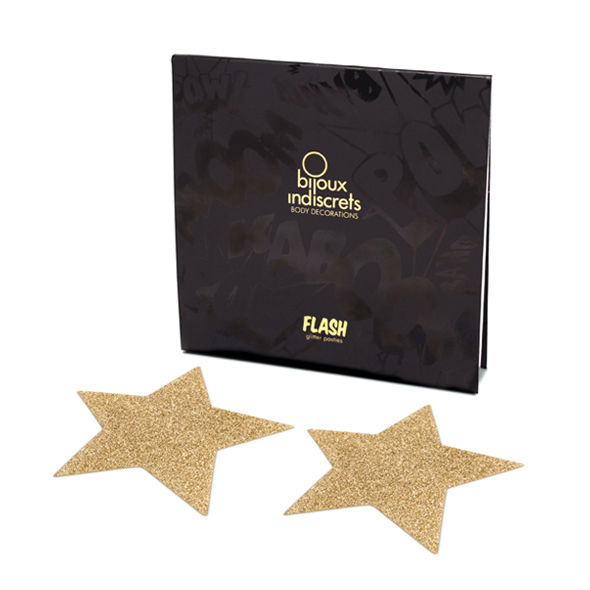 BIJOUX INDISCRETS - COPRI CAPEZZOLI FLASH GOLDEN STAR