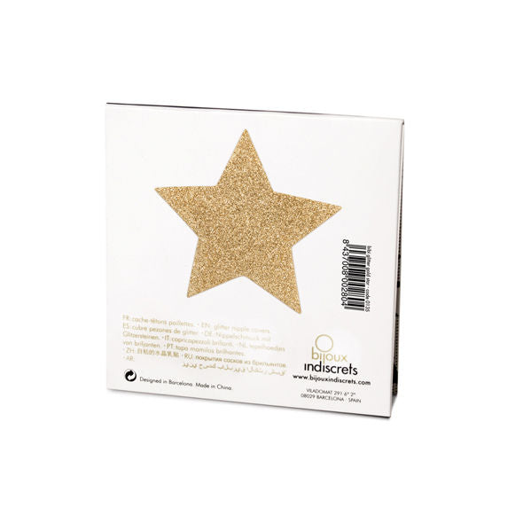BIJOUX INDISCRETS - COPRI CAPEZZOLI FLASH GOLDEN STAR