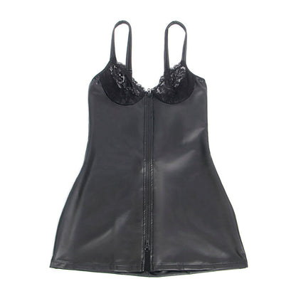 SUBBLIME - 957568 ABITO IN PELLE CON ZIP NERO S/M