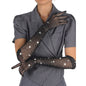 SUBBLIME - 957469SHINE GUANTI TRASPARENTI NERI S/M