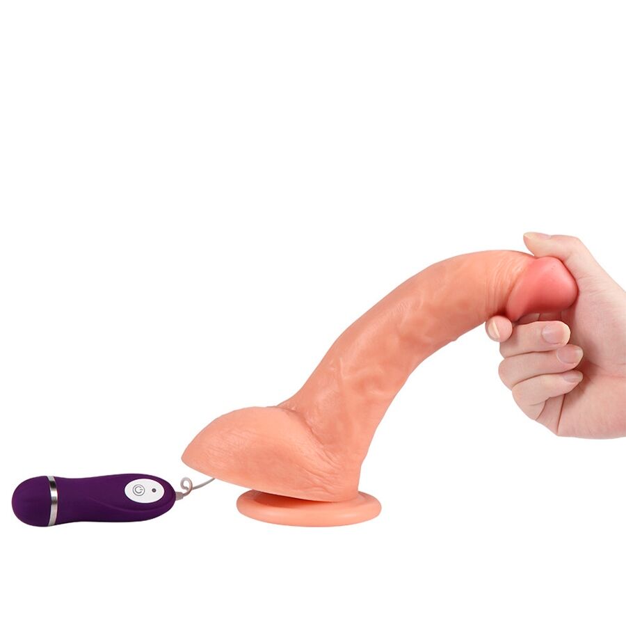 SHEQU - DILDO VIBRANTE BESTIA CON TELECOMANDO 24,5 CM