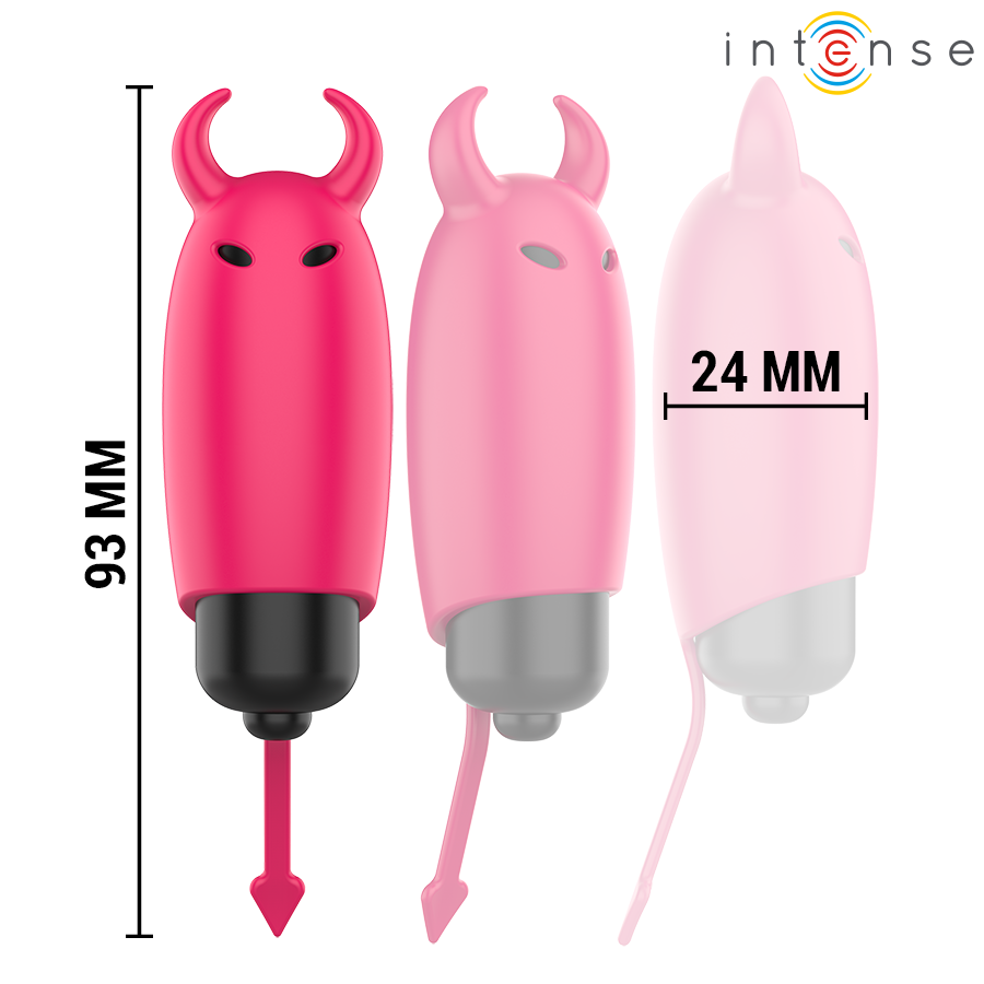 INTENSE - PROIETTILE VIBRANTE SCARLATTO RED DEMON 9,3 X 2,4 CM