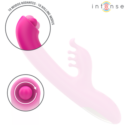 INTENSE - CHRISTINA VIBRATORE MULTIFUNZIONE RABBIT 22,5 CM ROSA