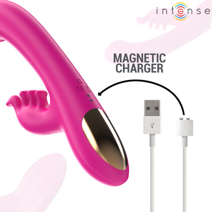 INTENSE - CHRISTINA VIBRATORE MULTIFUNZIONE RABBIT 22,5 CM ROSA