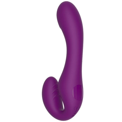 XOCOON - VIBRATORE 2 IN 1 STRAPLESS STRAP-ON CON TELECOMANDO VIOLA