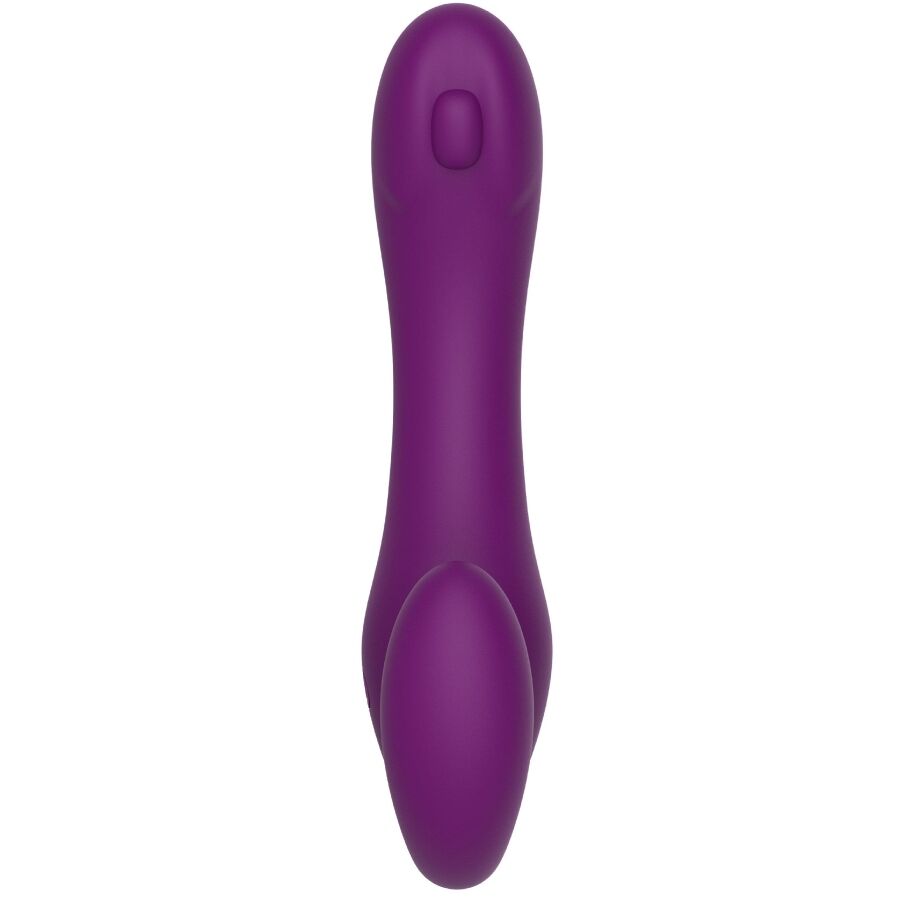 XOCOON - VIBRATORE 2 IN 1 STRAPLESS STRAP-ON CON TELECOMANDO VIOLA