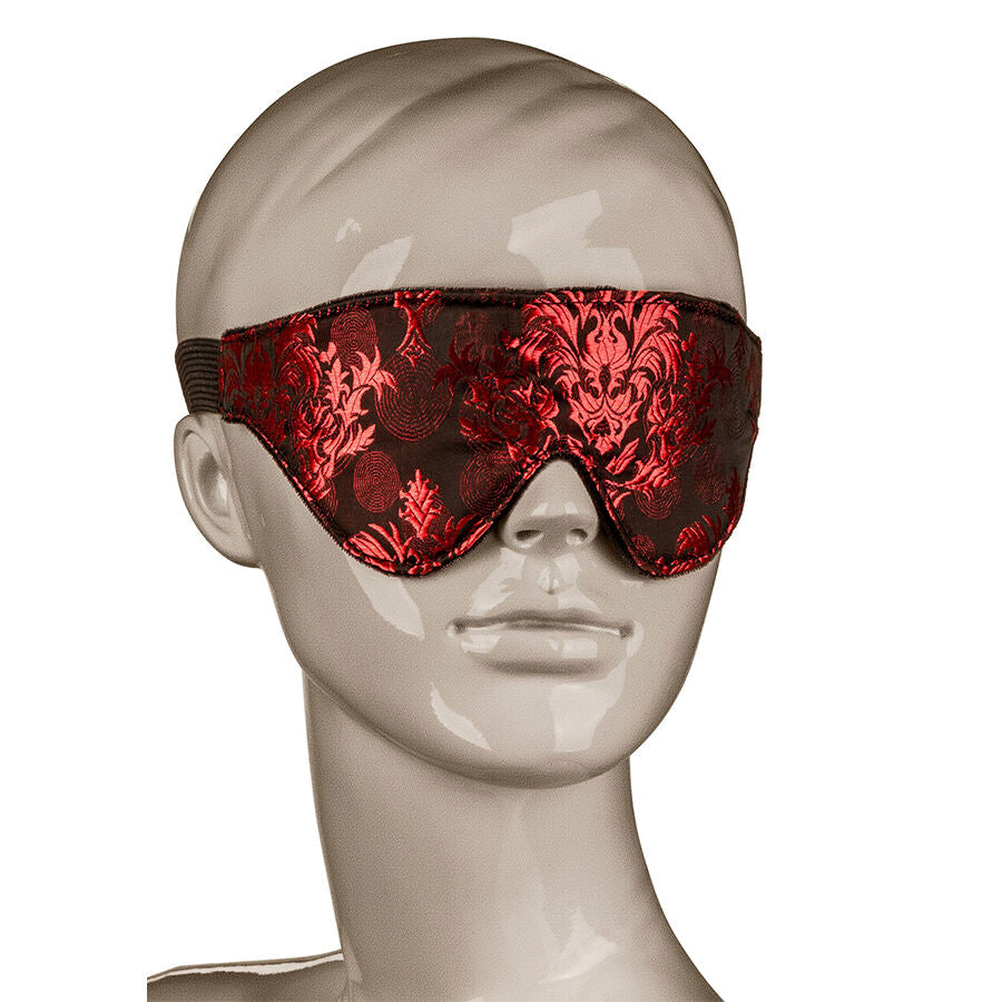 CALEXOTICS - SCANDAL MASCHERA OCCHI OPACA CON DETTAGLI ROSSI