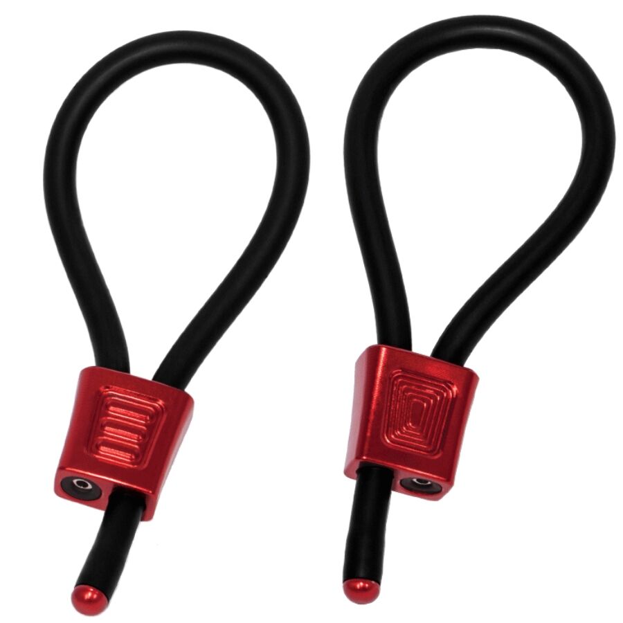 ELECTRASTIM - PRESTIGE ELECTRA LOOPS ANELLI PER IL PENE REGOLABILI ROSSI