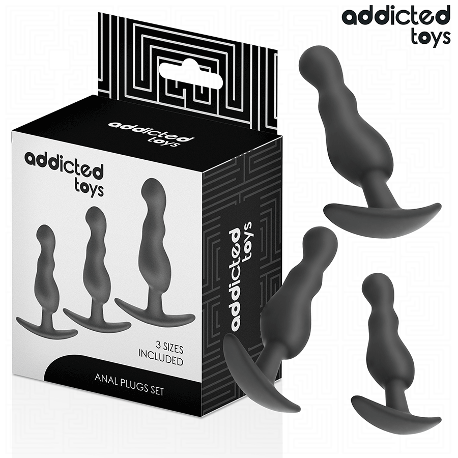 ADDICTED TOYS - SET DI 3 TAPPI ANALI MODELLO 1