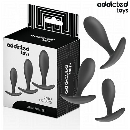 ADDICTED TOYS - SET DI 3 TAPPI ANALI MODELLO 2
