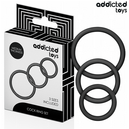ADDICTED TOYS - SET DI ANELLI IN SILICONE MODELLO 2