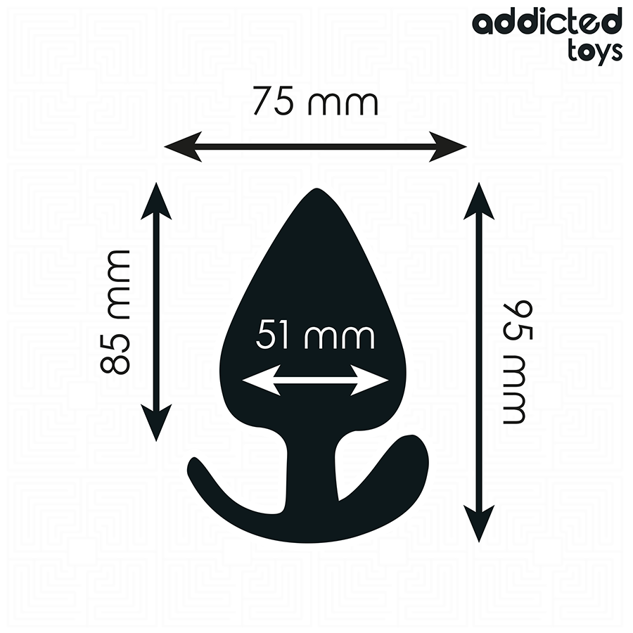 ADDICTED TOYS - TAPPO ANALE TAGLIA XL 9.5 CM